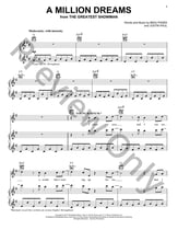 A Million Dreams piano sheet music cover